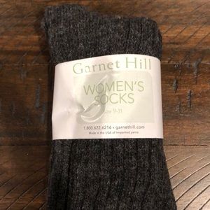 Garnet Hill Cashmere women’s knee hi socks.